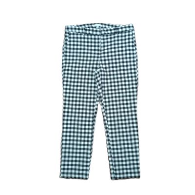 Maison d&#39;Amelie Sz 10 Women&#39;s Black &amp; White Gingham Cropped Pants