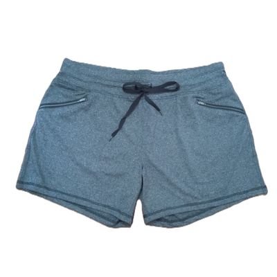Avia Large Women&#39;s Grey Knit Athletic Active Gym Shorts