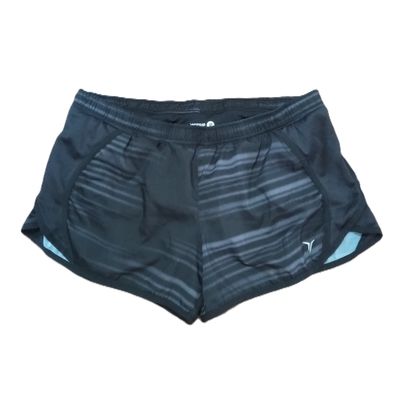 Old Navy Active Medium Women&#39;s Black &amp; Grey Athletic Gym Shorts