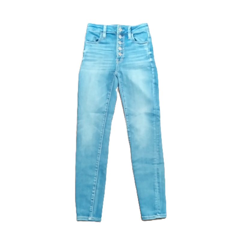 American Eagle Sz 0 Short Women&#39;s Jrs Button Fly Super High Rise Stretch Jegging Jeans
