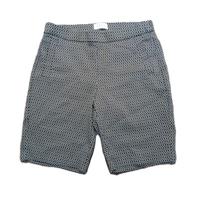 ELLE Medium Women&#39;s Black &amp; White Stretch Knit Bermuda Shorts