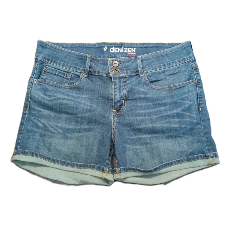 Levi&#39;s Denizen Sz 12 Women&#39;s Mid Rise Midi Stretch Jean Shorts