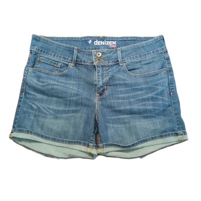 Levi&#39;s Denizen Sz 12 Women&#39;s Mid Rise Midi Stretch Jean Shorts