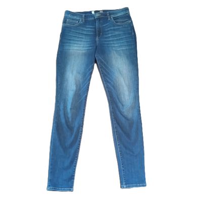 Kut from the Kloth Sz 10 Women&#39;s MIA High Rise Skinny Stretch Solid Dark Wash Jeans