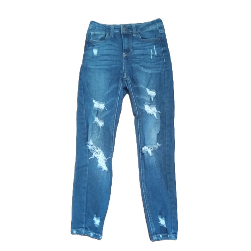 Vanilla Star Sz 3 / 26 Women&#39;s Jrs High Rise Distressed Jean Legging Jeggings