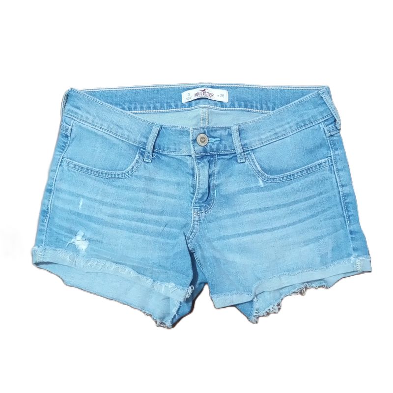 Hollister Sz 3 / 26 Women&#39;s Jrs Low Rise Shortie Stretch Denim Jean Shorts