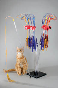Purrfect Leather Wand Toy