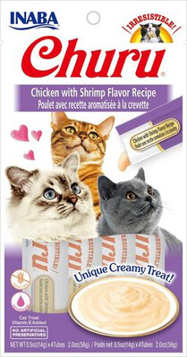 Ciao Churu 4 Pack -  Chicken &amp; Shrimp Flavor