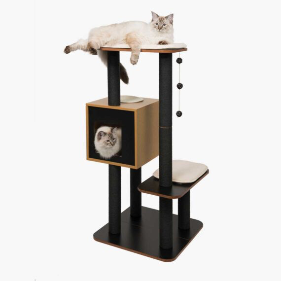 Vesper High Base Cat Tree - Black
