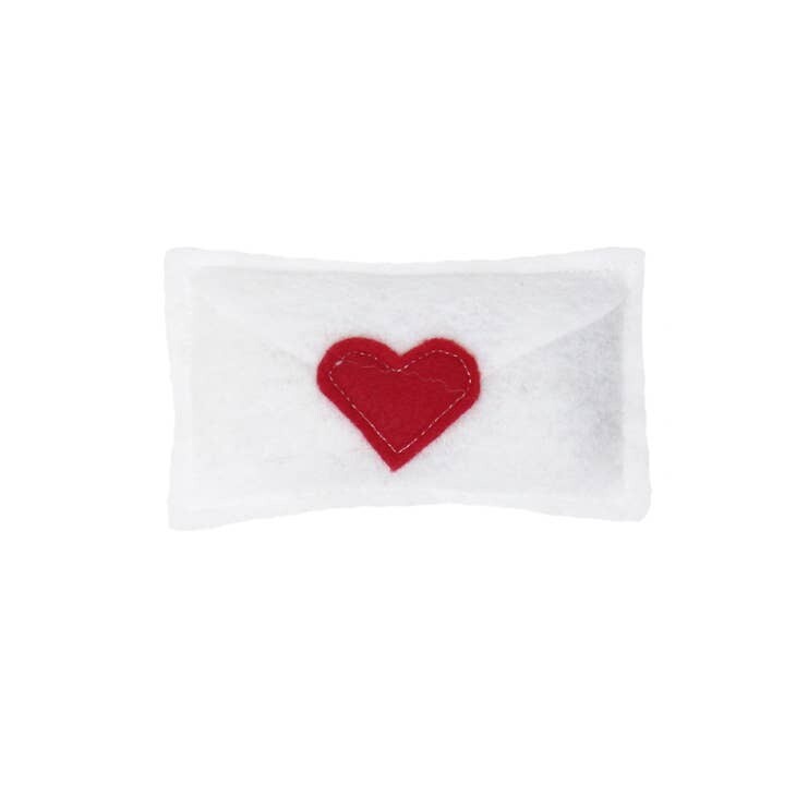 Felt Love Note White