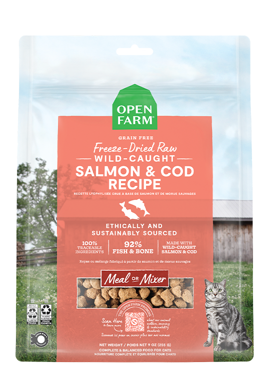 Open Farm Freeze Dried Salmon and Cod 9 oz