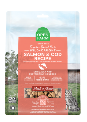 Open Farm Freeze Dried Salmon and Cod 9 oz