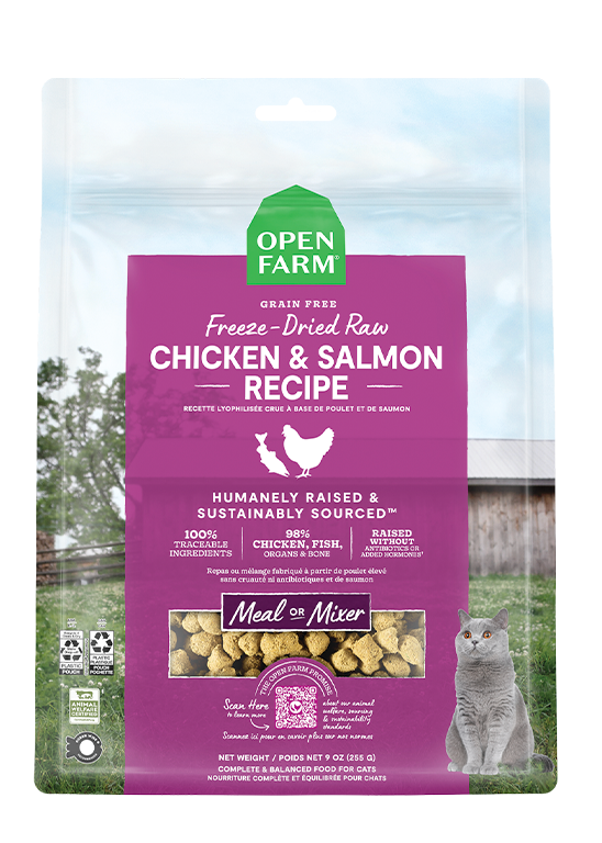 Open Farm Freeze Dried Chicken and Salmon 3.5 oz