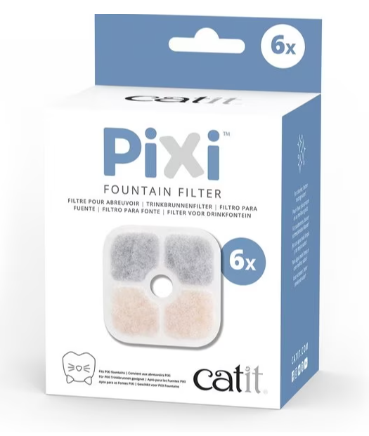 Catit Pixi Fountain Filters - 6 pack