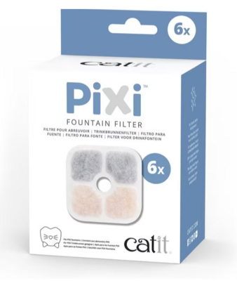 Catit Pixi Fountain Filters - 6 pack