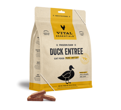 Vital Essentials Frozen Raw Patties - Duck