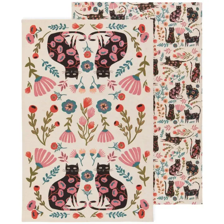 Catbloom Dish Towel Set