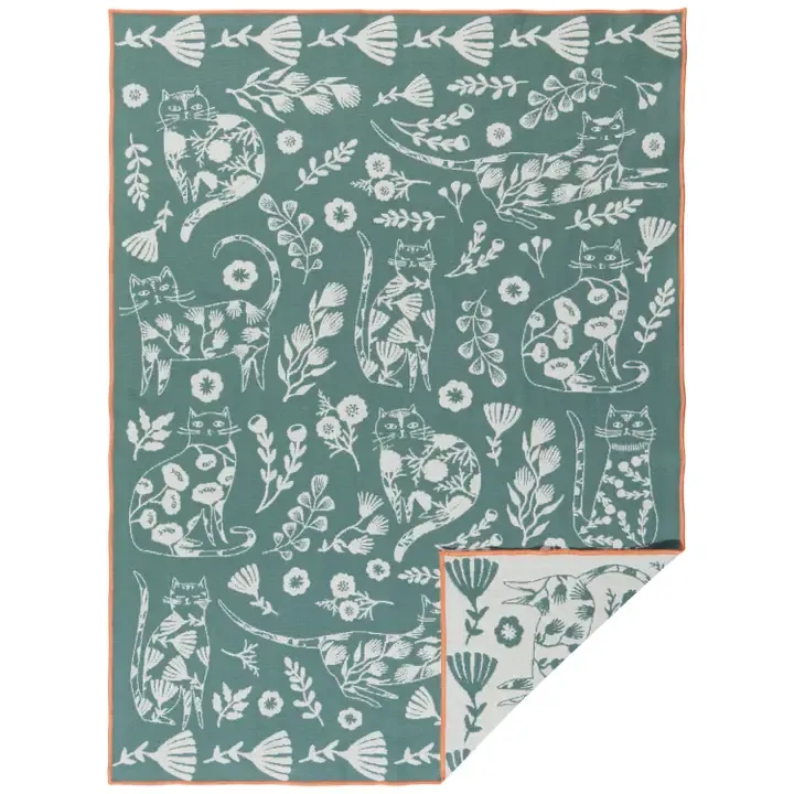 Double Sided Catbloom Dish Towel