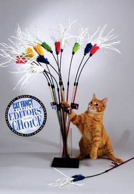 Purrfect Feather Bouncer Wand Toy