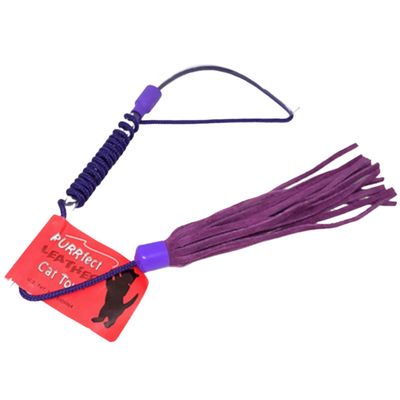 Purrfect Leather Wand Toy
