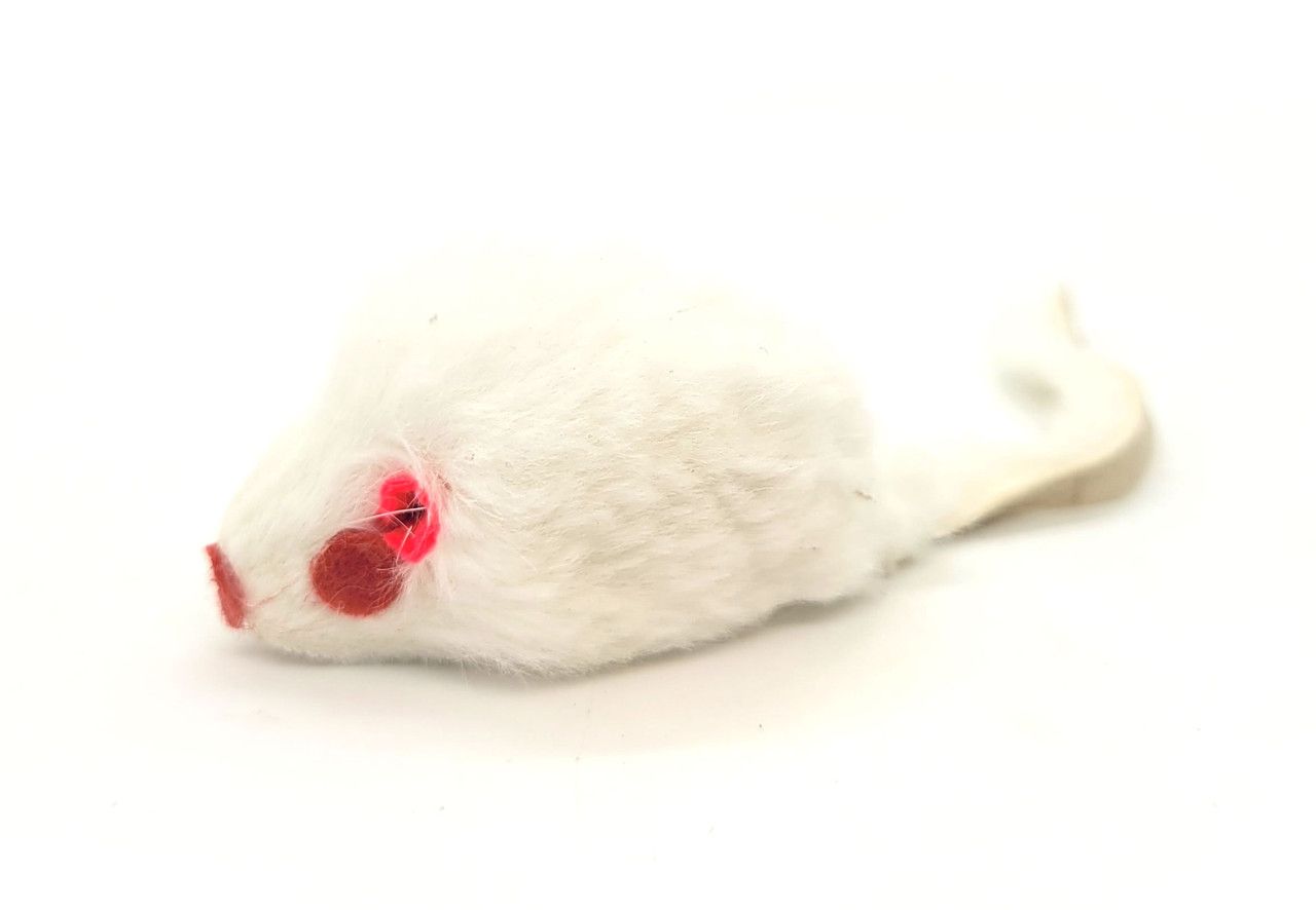 Rabbit Fur Mouse, Color option: White