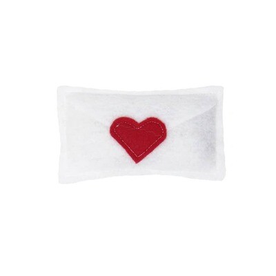 Felt Love Note White