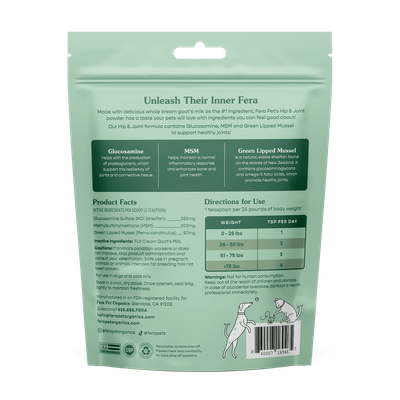 Fera Pets Hip &amp; Joint Glucosamine Supplement