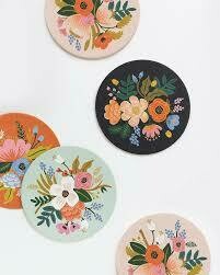 Floral Paper Coasters 