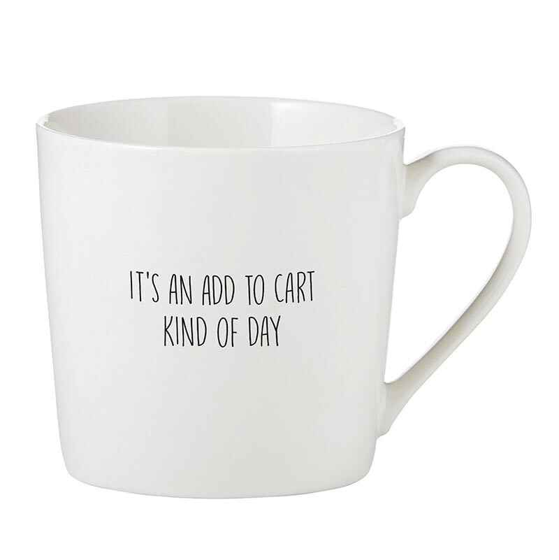 "add to cart" mug