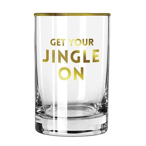 "Get your Jingle On" Glass