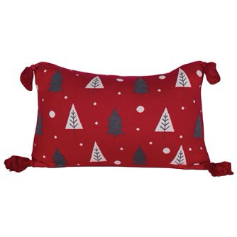 Red Christmas Tree Pillow