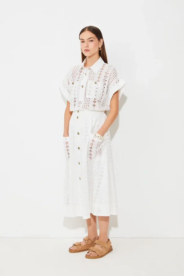 Suncco First English Embroidery Skirt