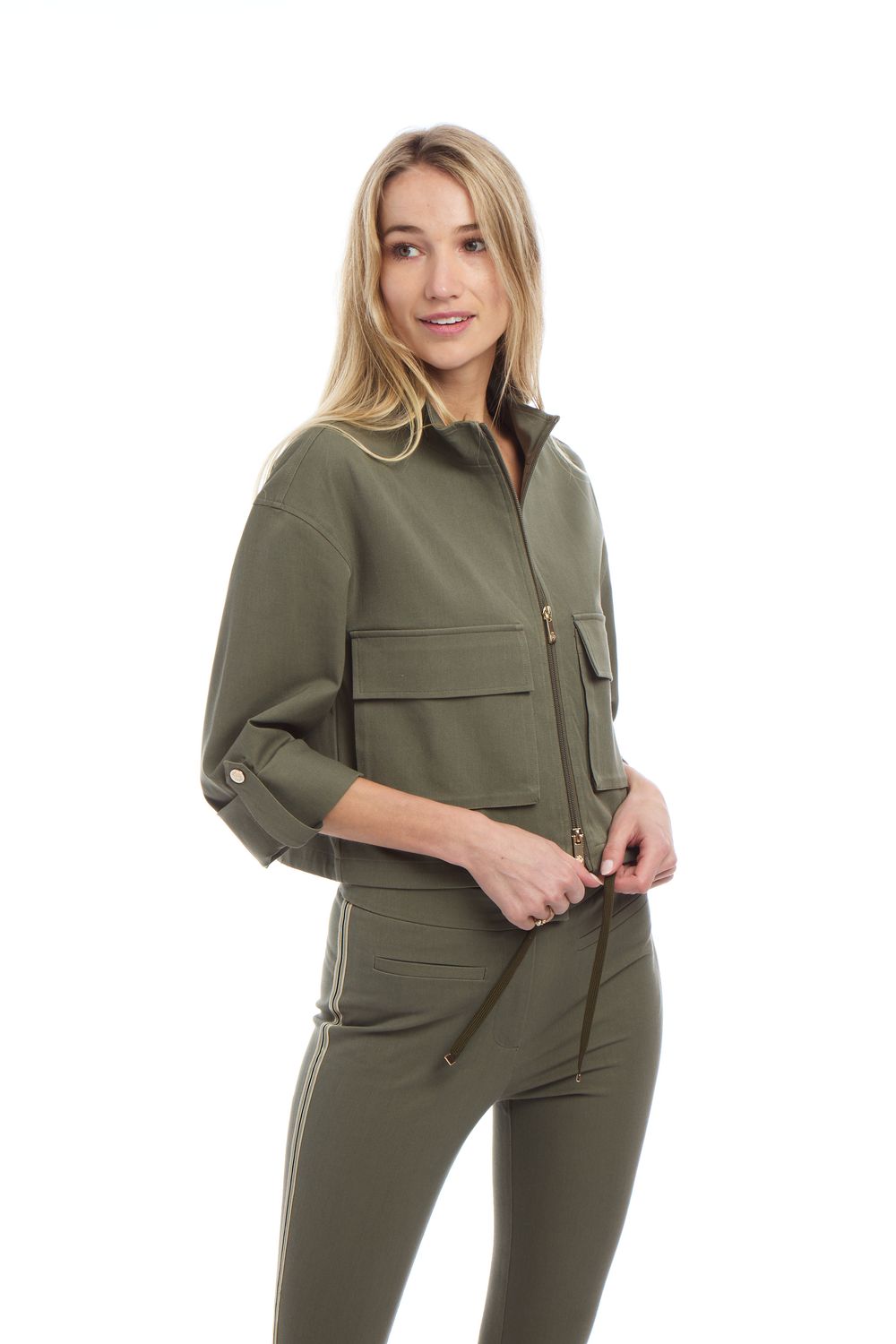 Cargo cropped jacket