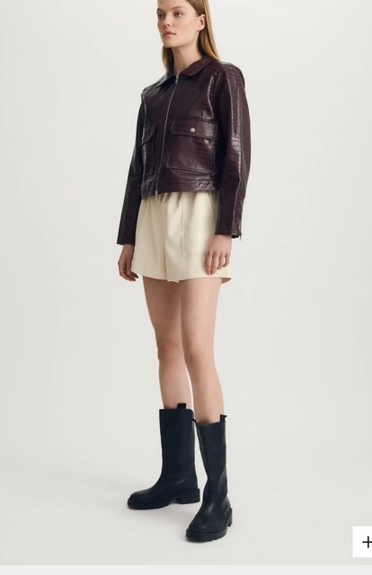 Melissa Nepton Croco Motorcycle Jacket