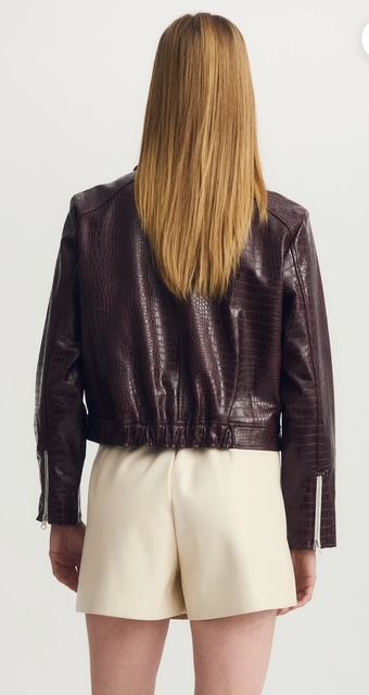 Melissa Nepton Croco Motorcycle Jacket