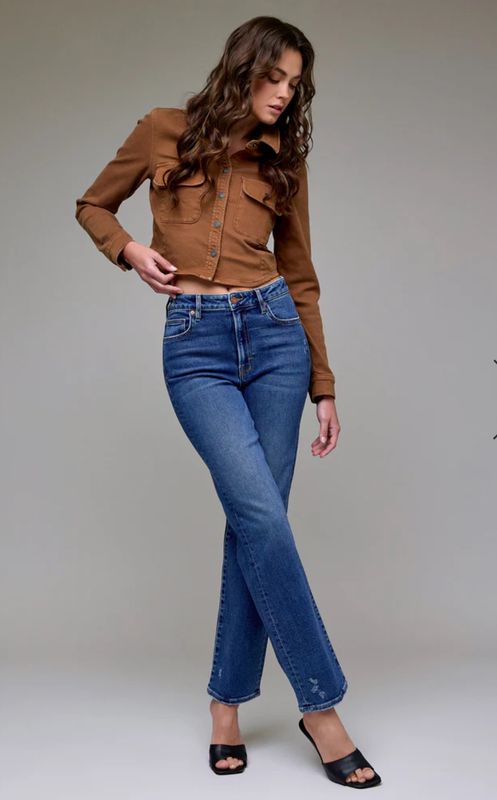 Ella High Rise Straight Jean