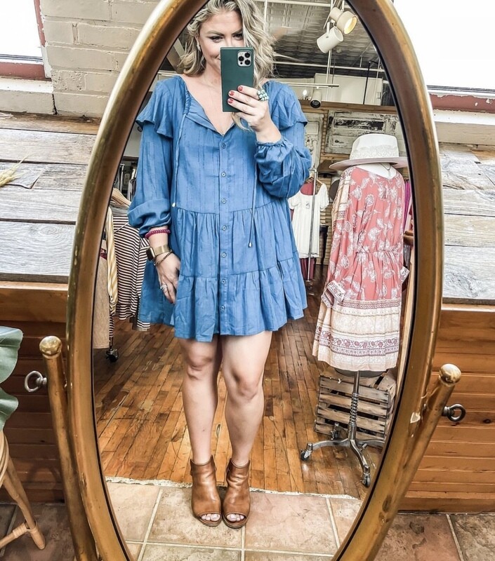 Cotton button up dress 