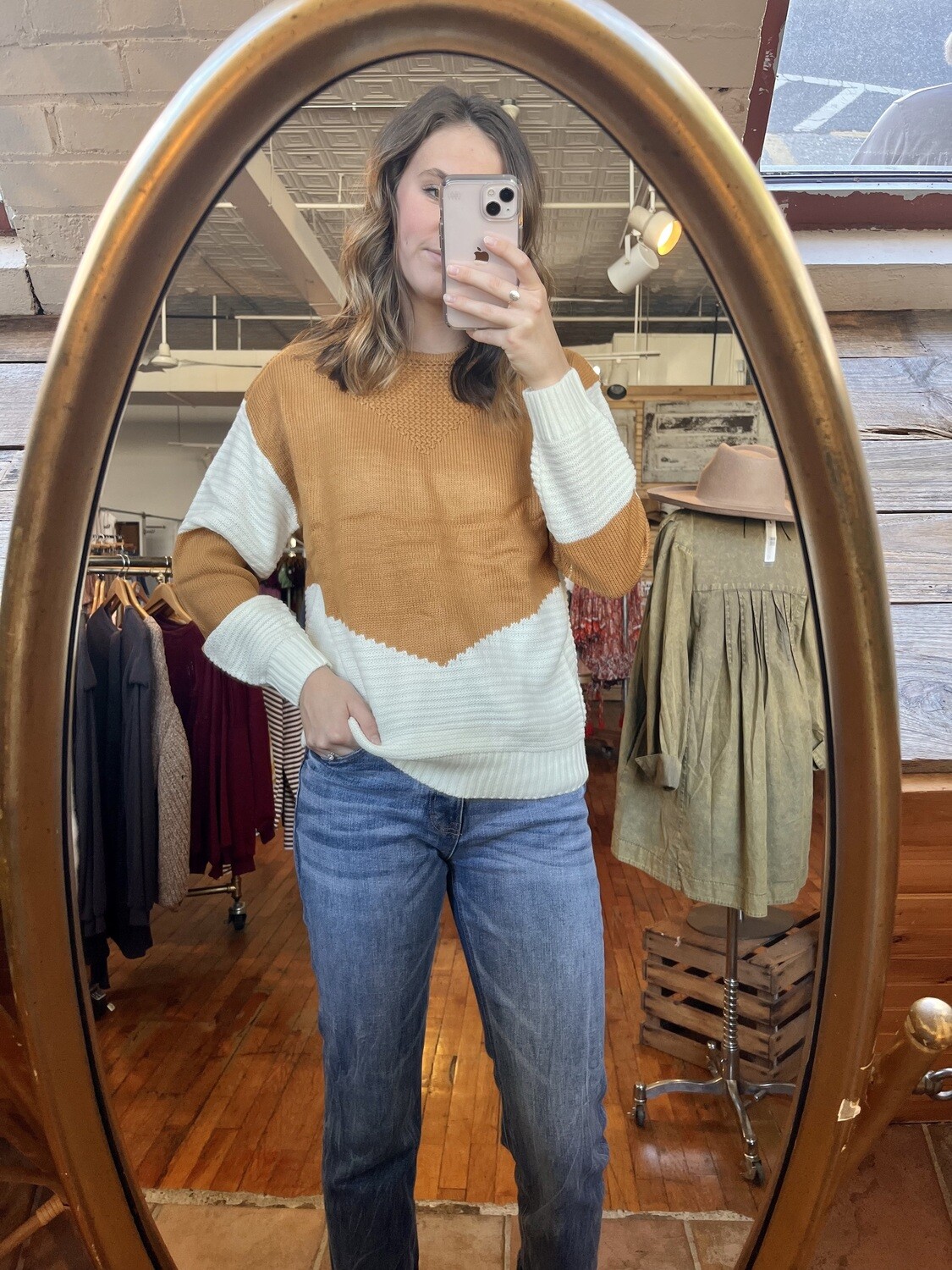 Brown Mix Sweater