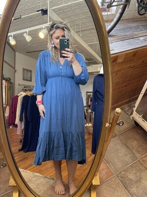 Slate Blue Dress