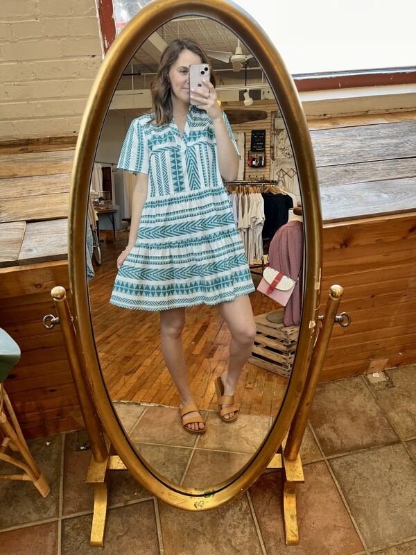 Teal Babydoll Dress