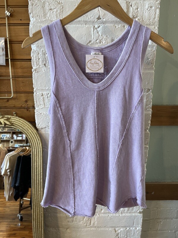 Lavender Terry Tank
