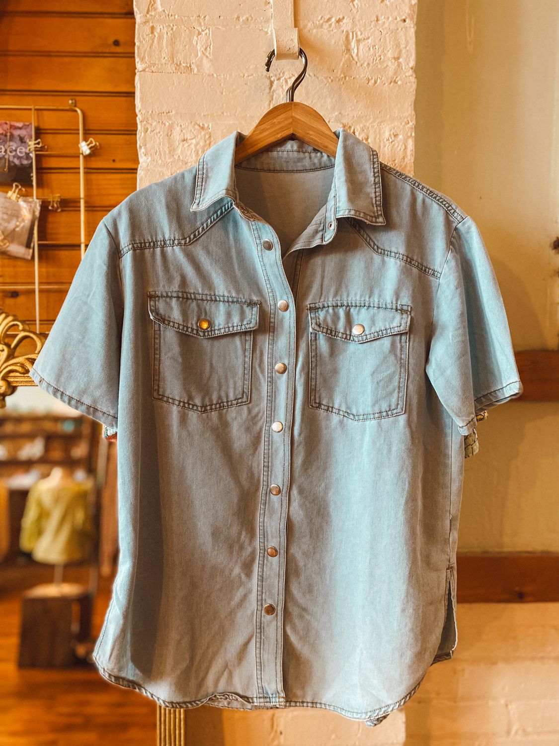chambray top
