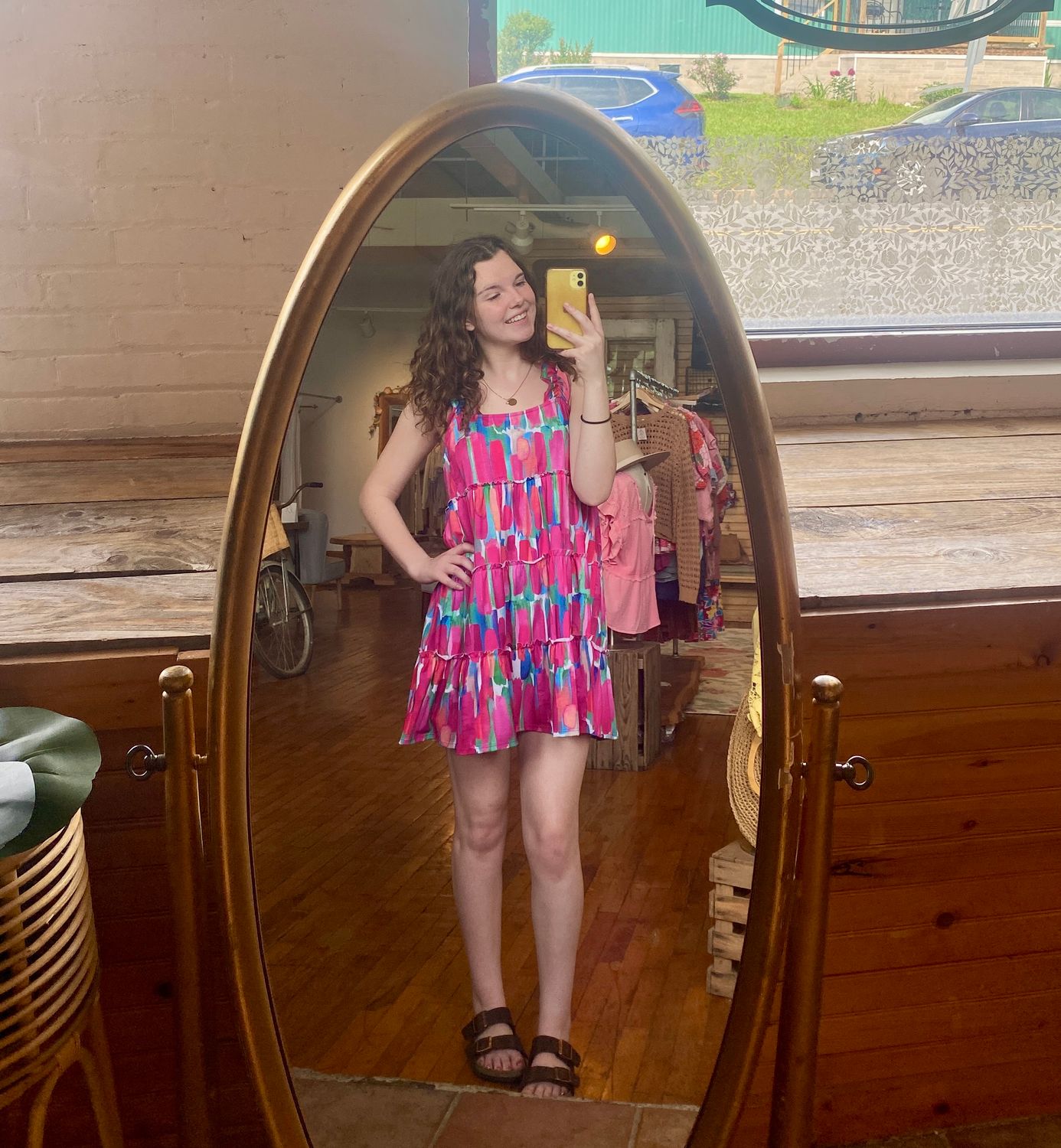 Fuchsia Tiered Dress