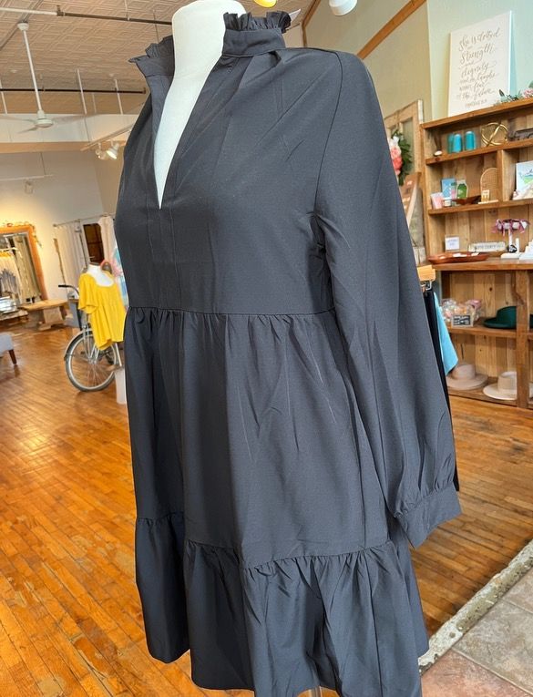Black Ruffle Dress