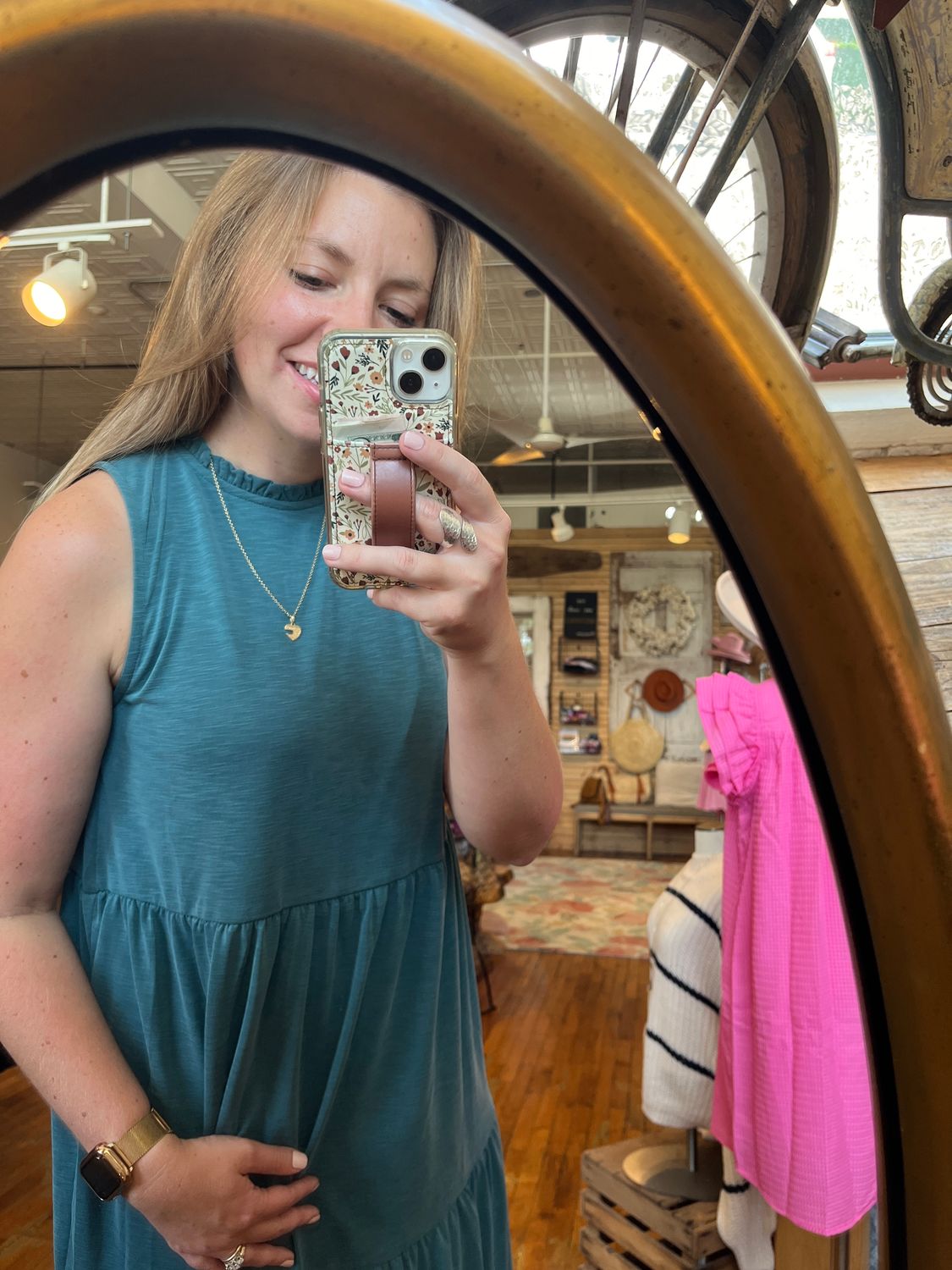 Ruffle Neck Sleeveless Dress