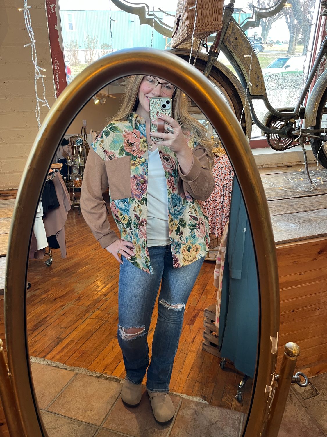 Vintage Woven Button Up