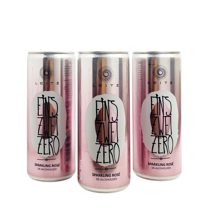 Weingut Leitz Eins Zwei, Zero Sparkling Rose, Non-Alcoholic, Can