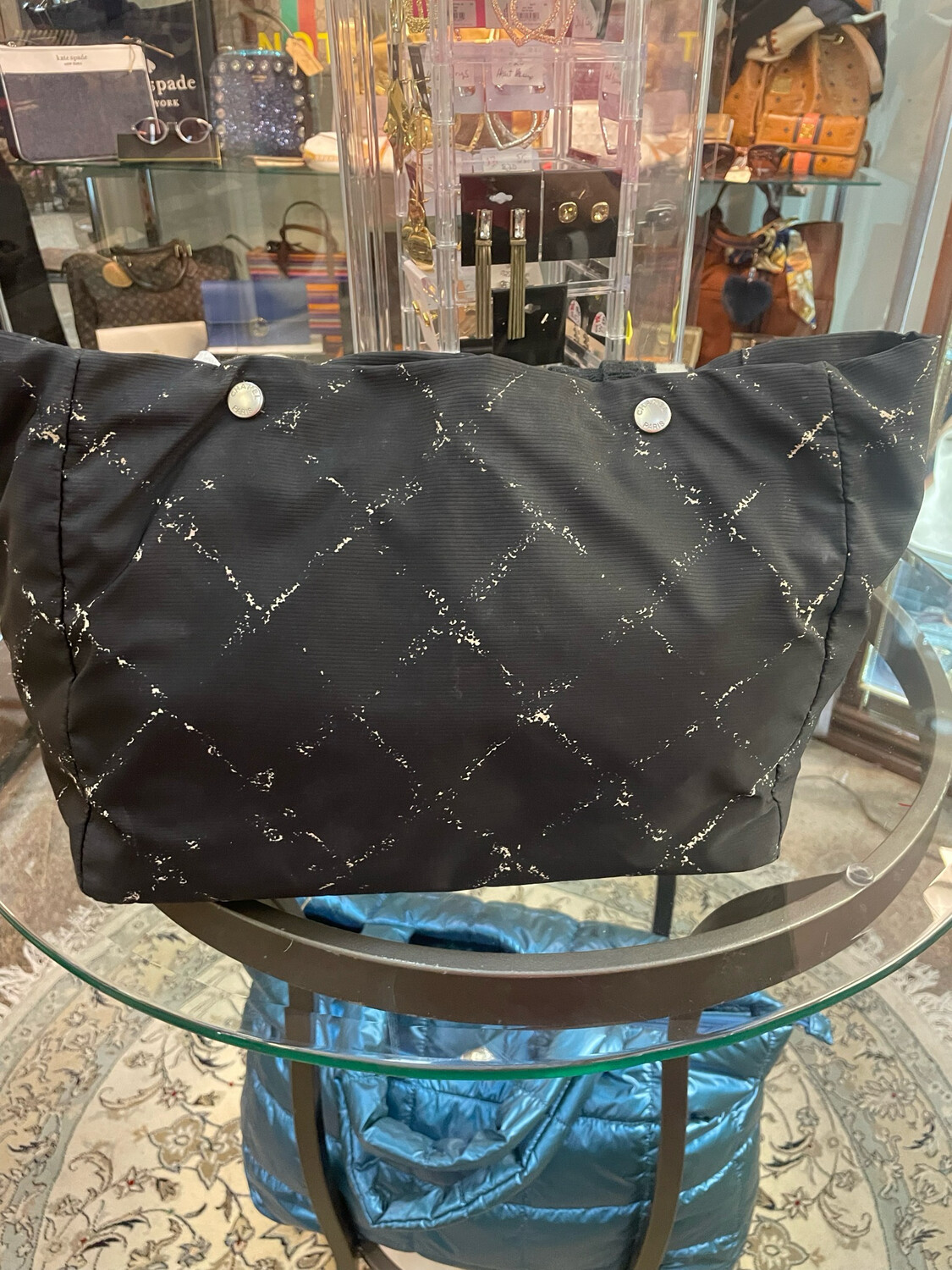 Chanel Black Canvas Tote