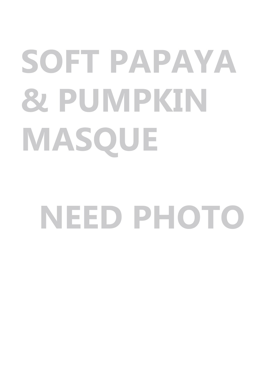 Soft Papaya &amp; Pumpkin Masque