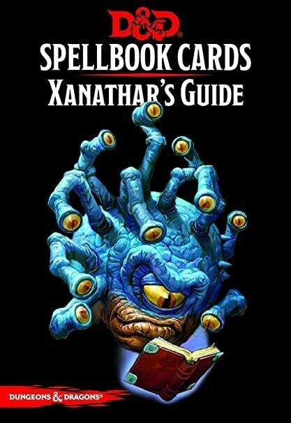 D&D Spellbook Cards Xanathar's Guide To Everything